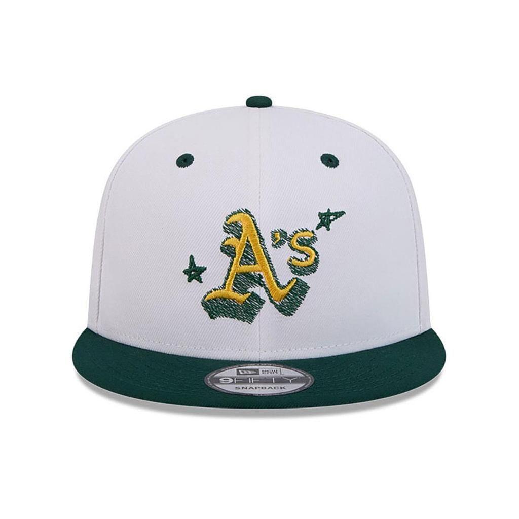 Jockey New Era Official Doodles MLB Oakland Athletics White-0