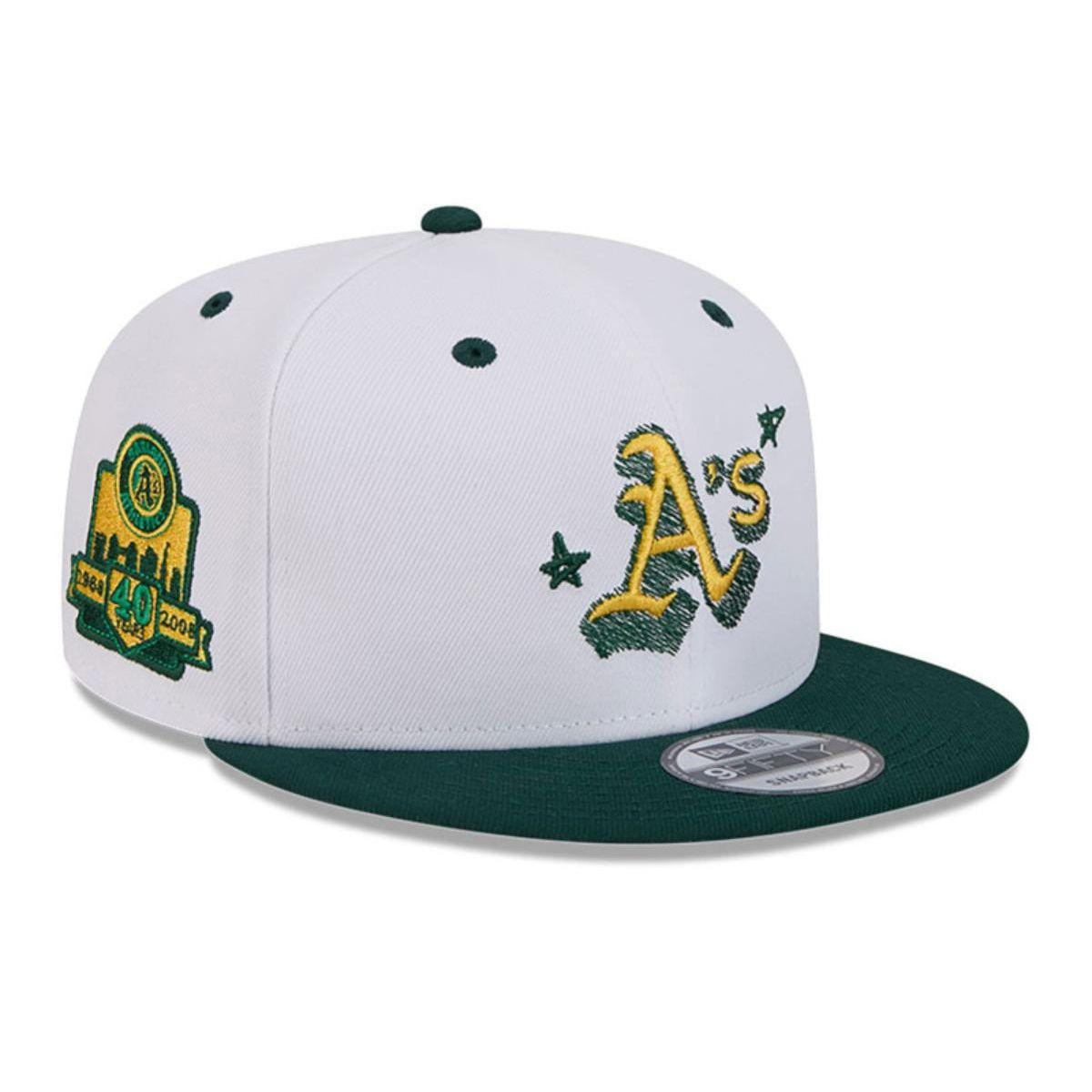 Jockey New Era Official Doodles MLB Oakland Athletics White-1