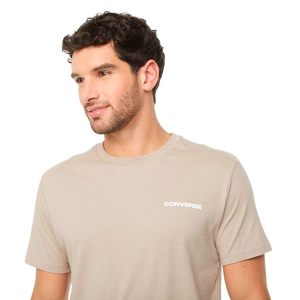 Polera Hombre Chest Converse Beige-2