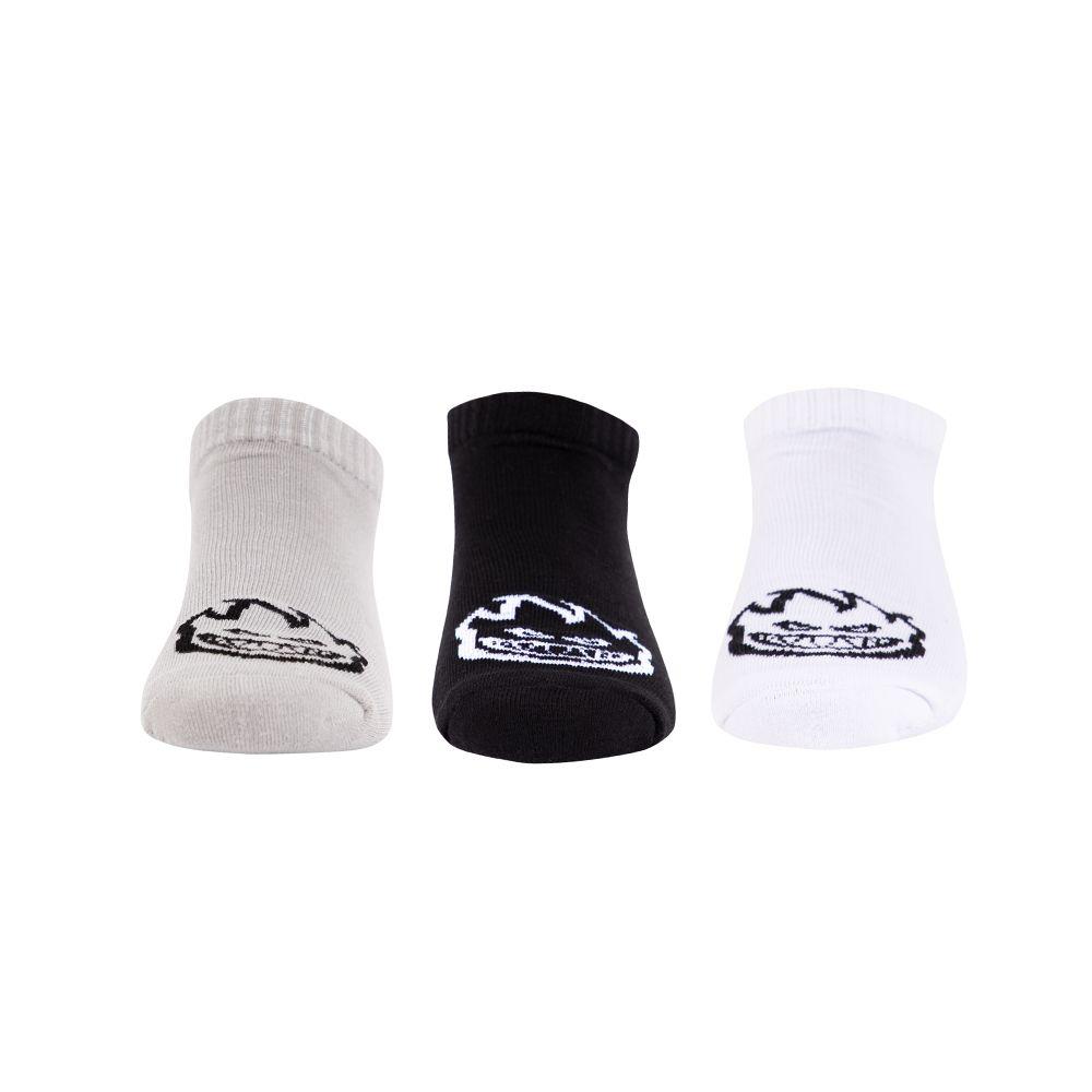 Tripack Calcetines Cortos Blancos Gris Negro Spitfire-3