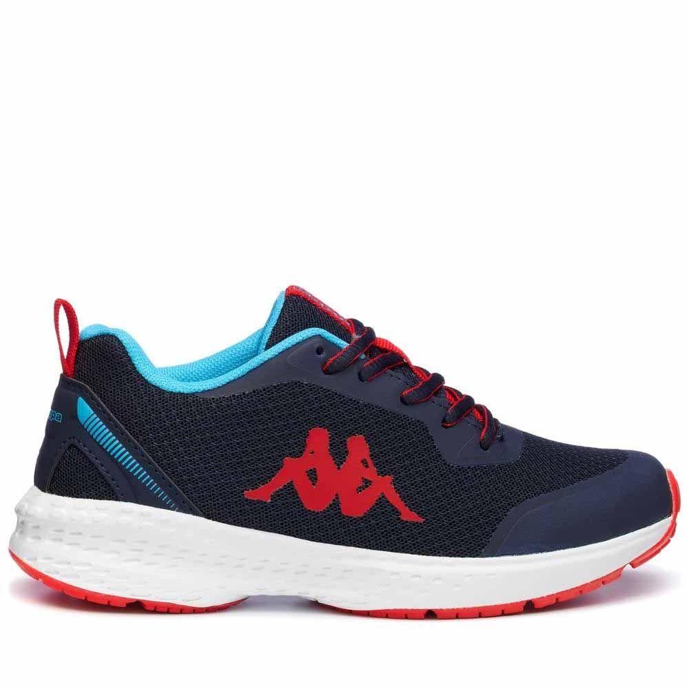 Zapatilla Urbana Niño Kappa Glinch Logo Azul Rojo Turquesa-0