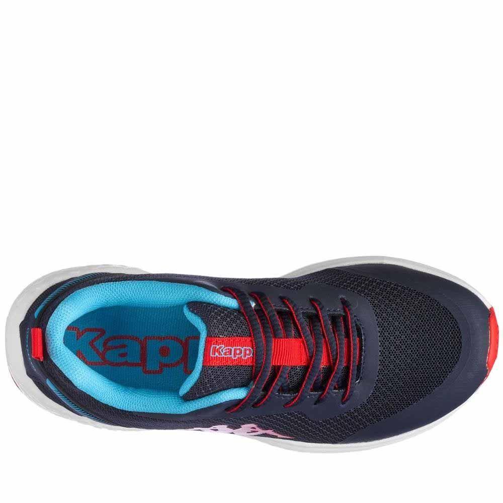 Zapatilla Urbana Niño Kappa Glinch Logo Azul Rojo Turquesa-4