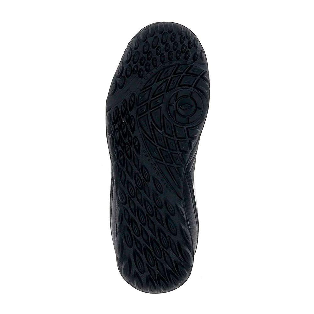 Zapato de Baby Futbol Juvenil Lotto - Stadio 705 TF JR Negro Blanco-4