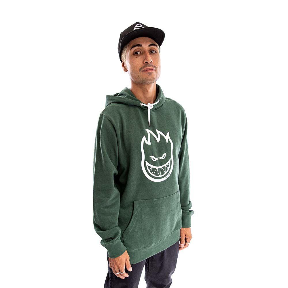 Polerón Hoodie Con Capucha Hombre Verde Oscuro Spitfire-2