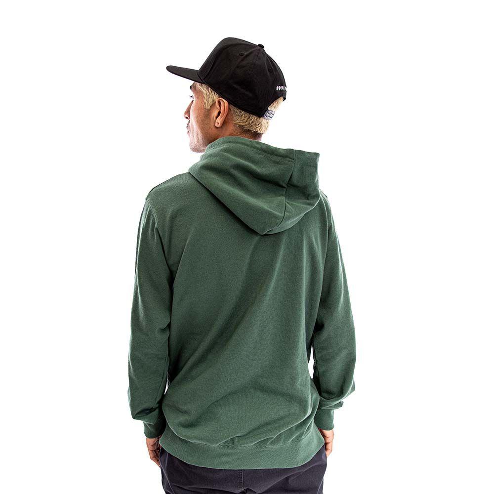 Polerón Hoodie Con Capucha Hombre Verde Oscuro Spitfire-3