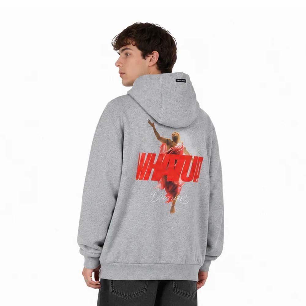 Polerón WhatUp Hombre Hoodie Holy Grey-1