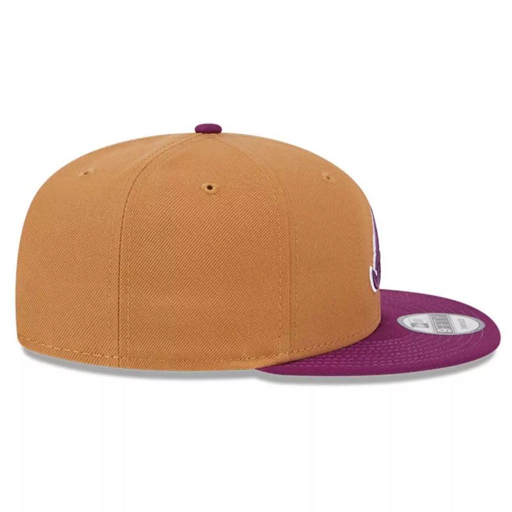 Jockey New Era 9FIFTY 2-Tone MLB Atlanta Braves Light Blue/Purple-3
