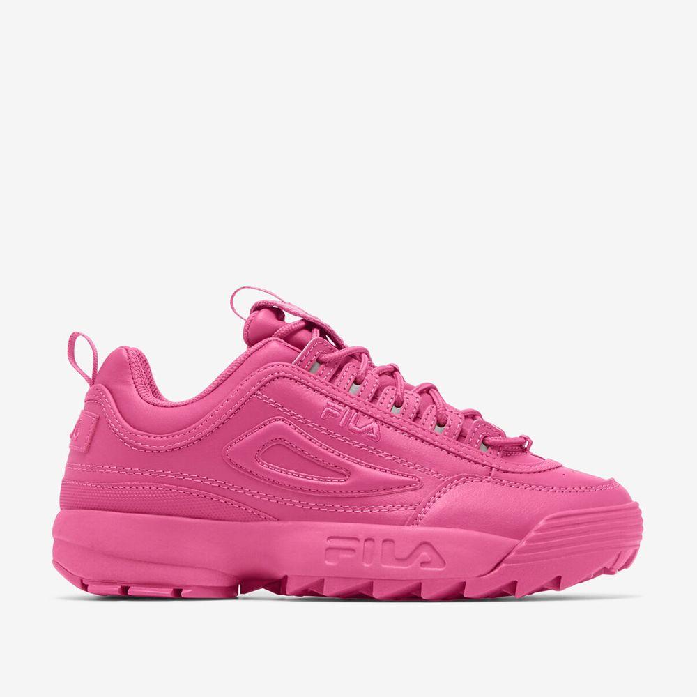 Zapatillas De Mujer Fila Disruptor II Premium Rosado-0