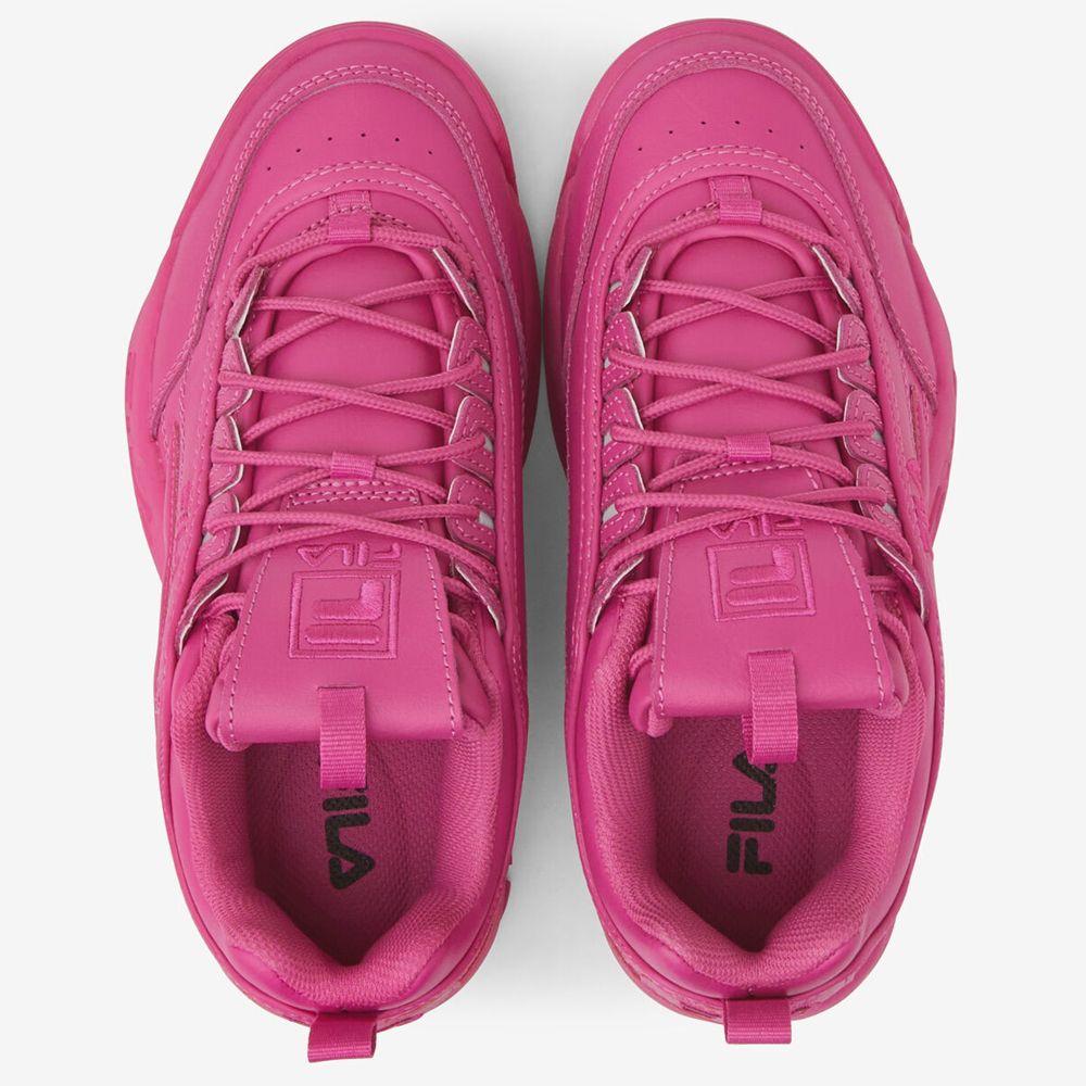 Zapatillas De Mujer Fila Disruptor II Premium Rosado-3