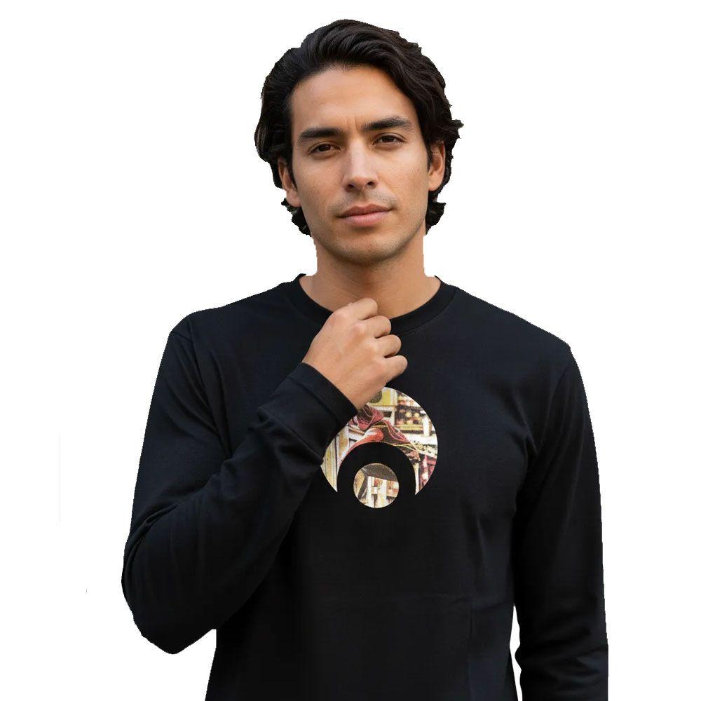 Polera Hombre Manga Larga Osiris Swan Negro-2