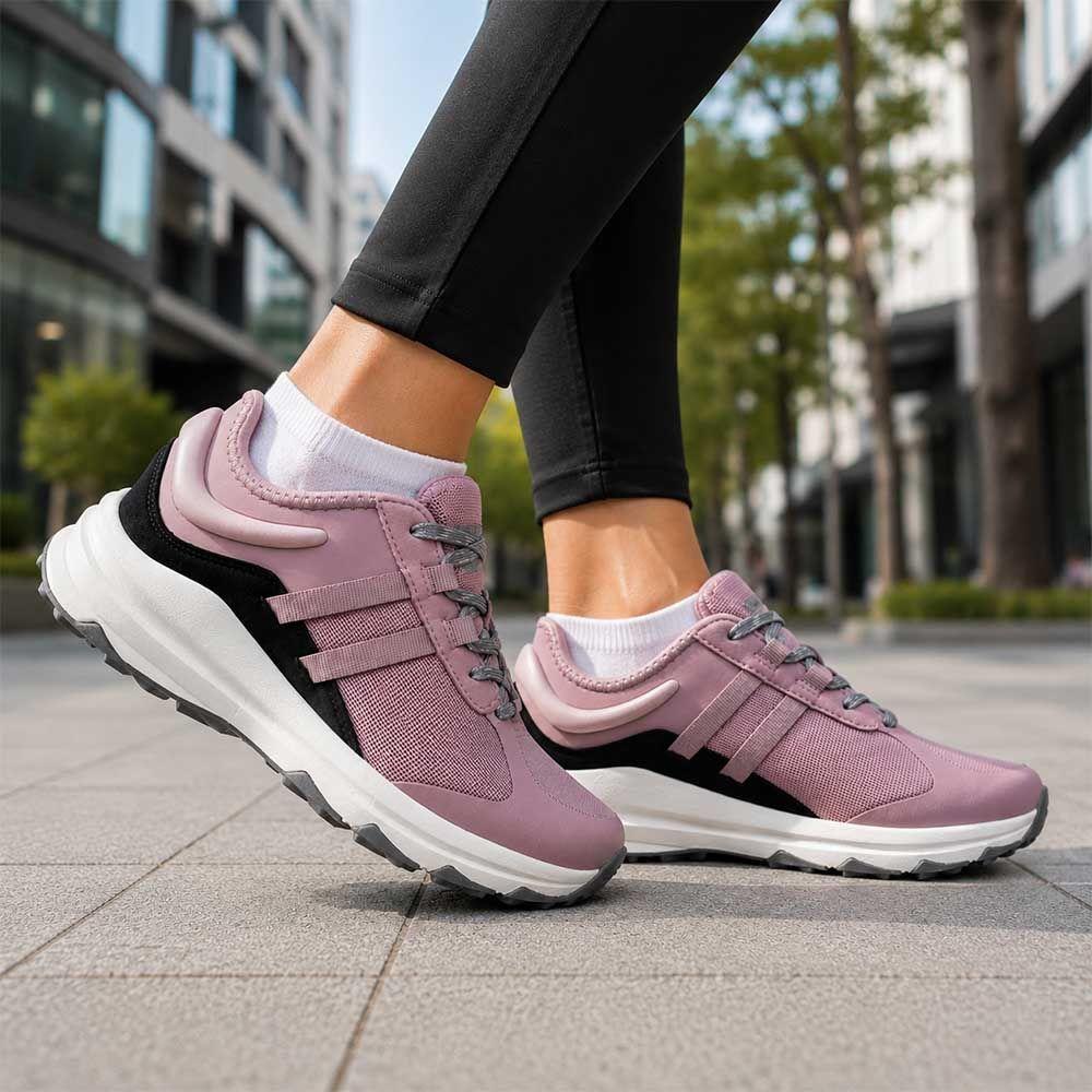 Zapatillas Outdoor Spalding Mujer Trail Trekking ZFT2005 Rosa-4