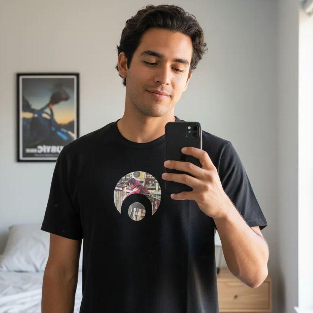 Polera Hombre Osiris Peacock Negro-2