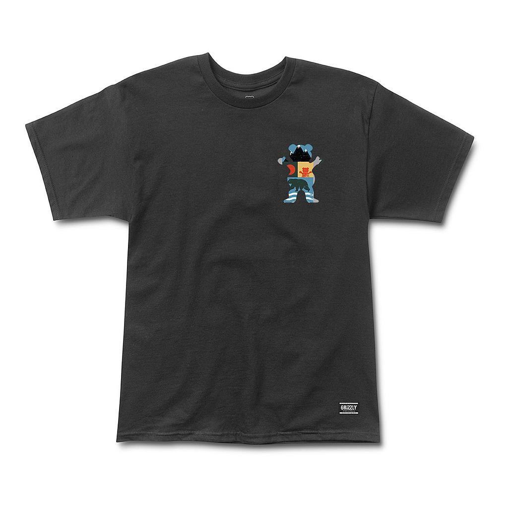 Polera Hombre Grizzly Griptape Trad Lightly Negro-0