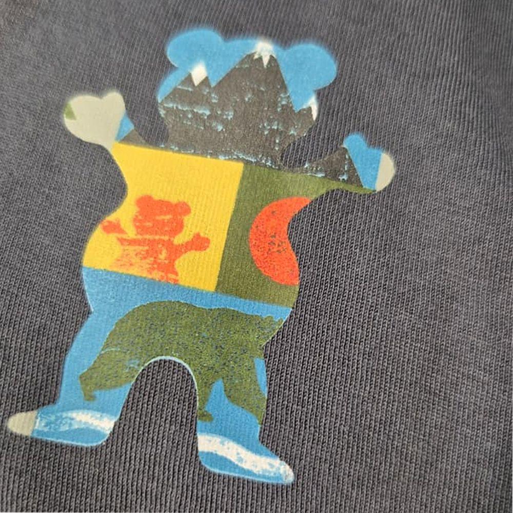 Polera Hombre Grizzly Griptape Trad Lightly Negro-2