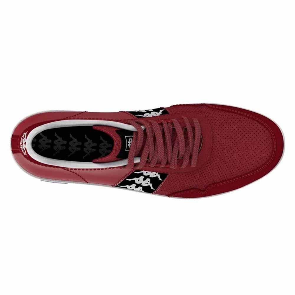 Zapatilla Urbana Hombre Kappa 222 Banda Barnel Rojo Negro Blanco-2