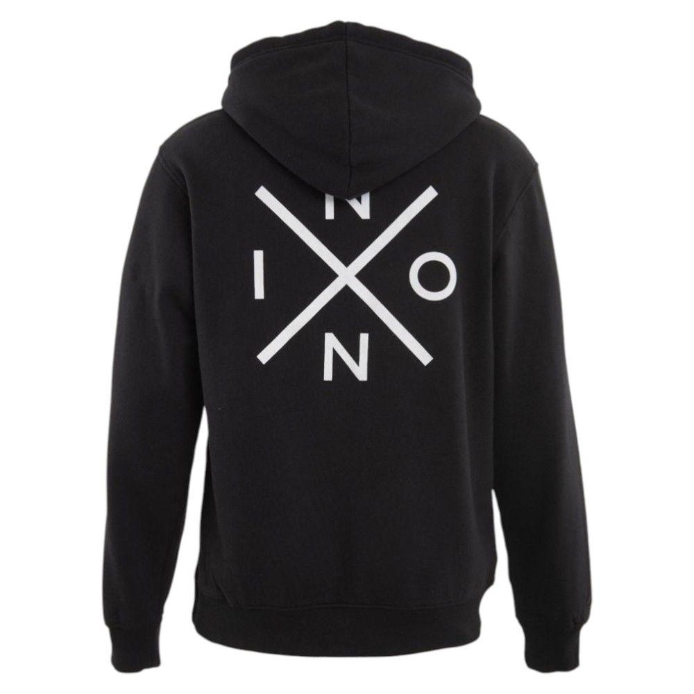 Polerón Hombre Full zipper Black White Cross-2