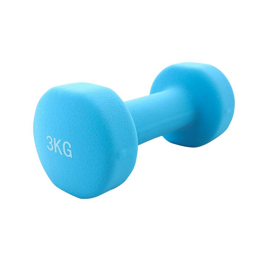 Par Mancuernas Neopreno 3 Kg Celeste Jks-2