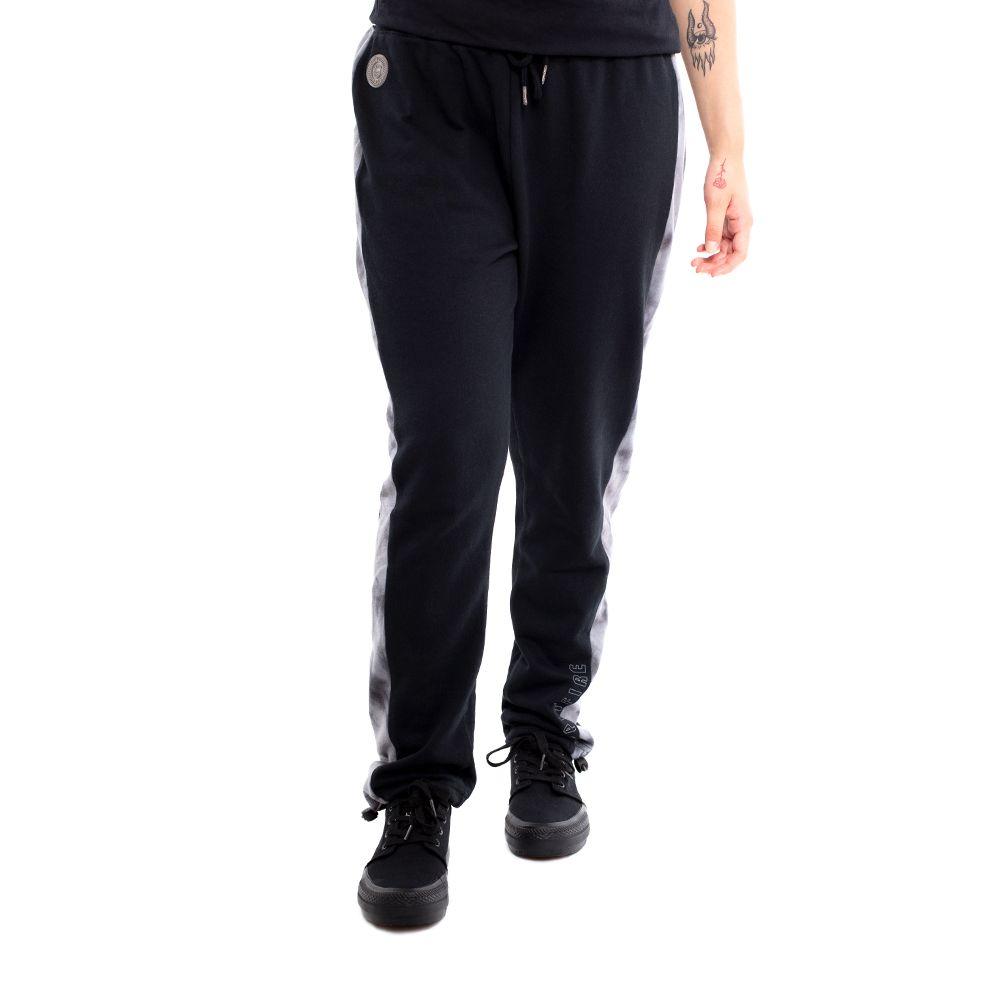 Jogger Mujer Spitfire Negro Gris-4