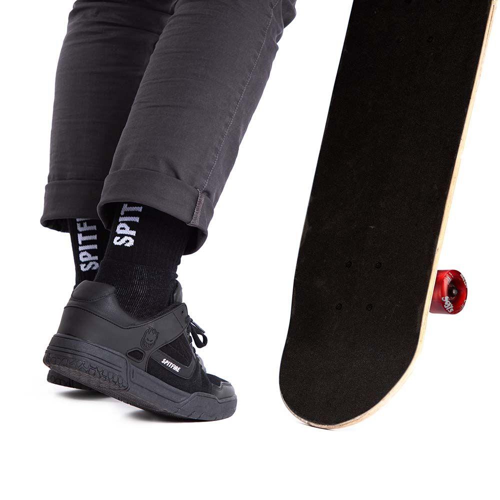 Calcetines hombre largo bipack negro-blanco Spitfire-3