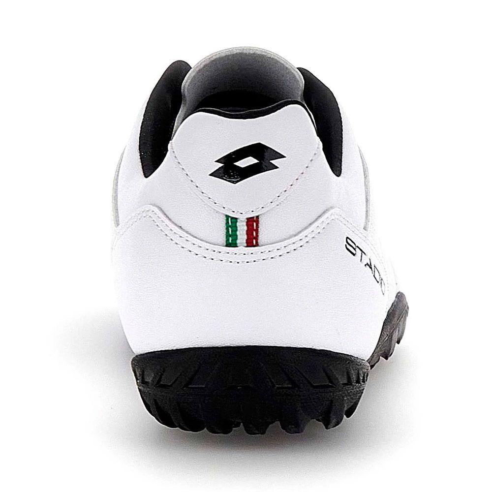 Zapatilla Baby Futbol Juvenil Lotto - Stadio 705 TF JR Blanco Dorado-3