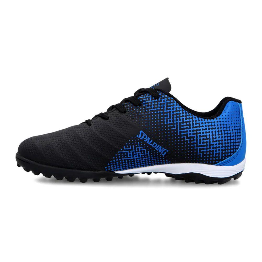 Zapatilla Baby Futbol Tf Infantil Speed Azul Neon Negro-1
