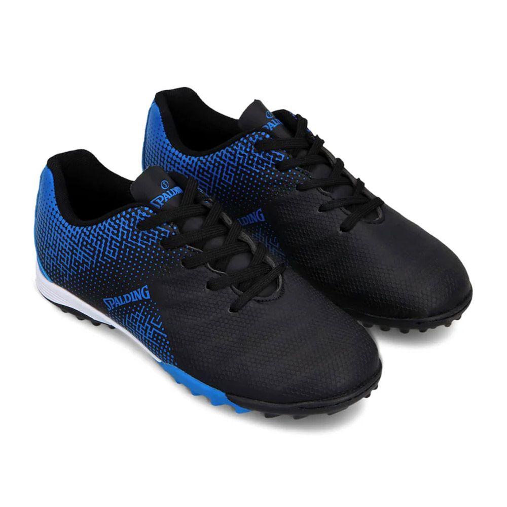 Zapatilla Baby Futbol Tf Infantil Speed Azul Neon Negro-4