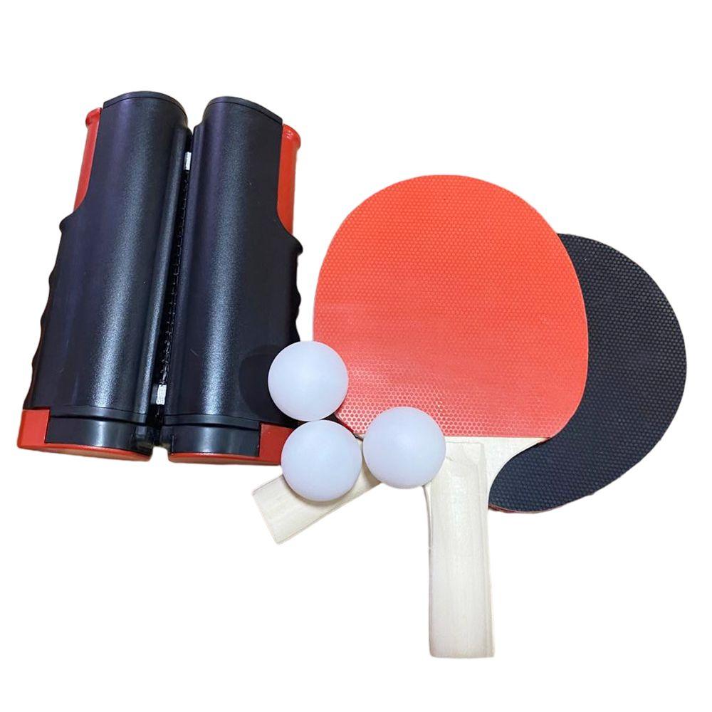 Set Ping Pong Paletas Pelotas Malla JKS-0