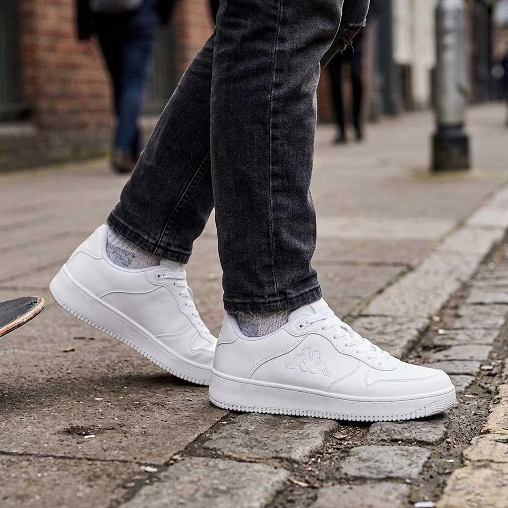 Zapatillas Escolares Blancas Juveniles Kappa Logo Master Lt Lead-3