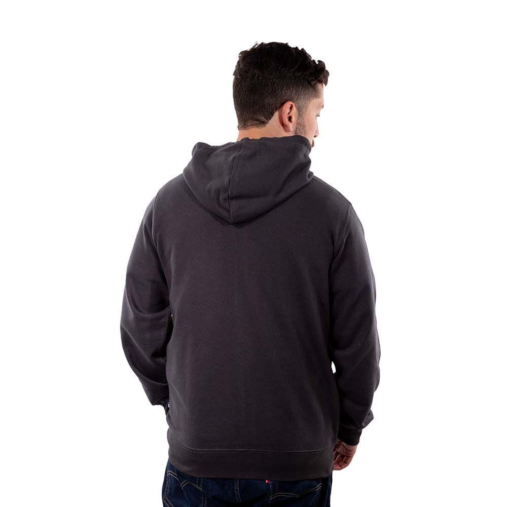 Poleron Hombre Full Zipper Dublog Gris Oscuro Hang Loose-2