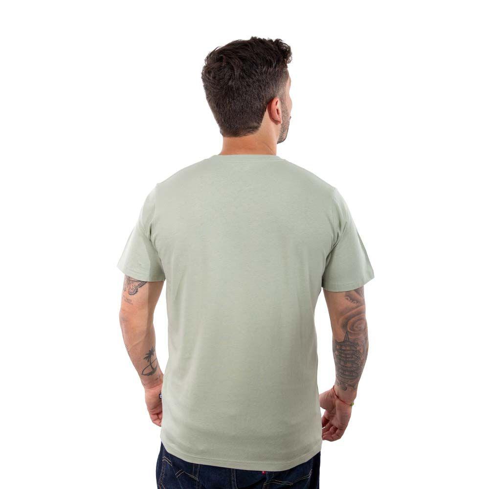 Polera Manga Corta Hombre Midlogo Verde Agua Hang Loose-2
