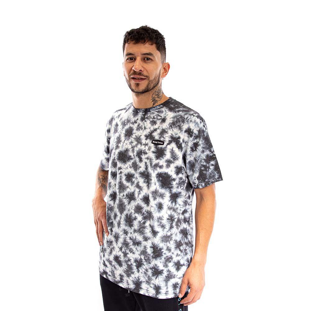 Polera Hombre Negro Tie Dye Hang Loose-1