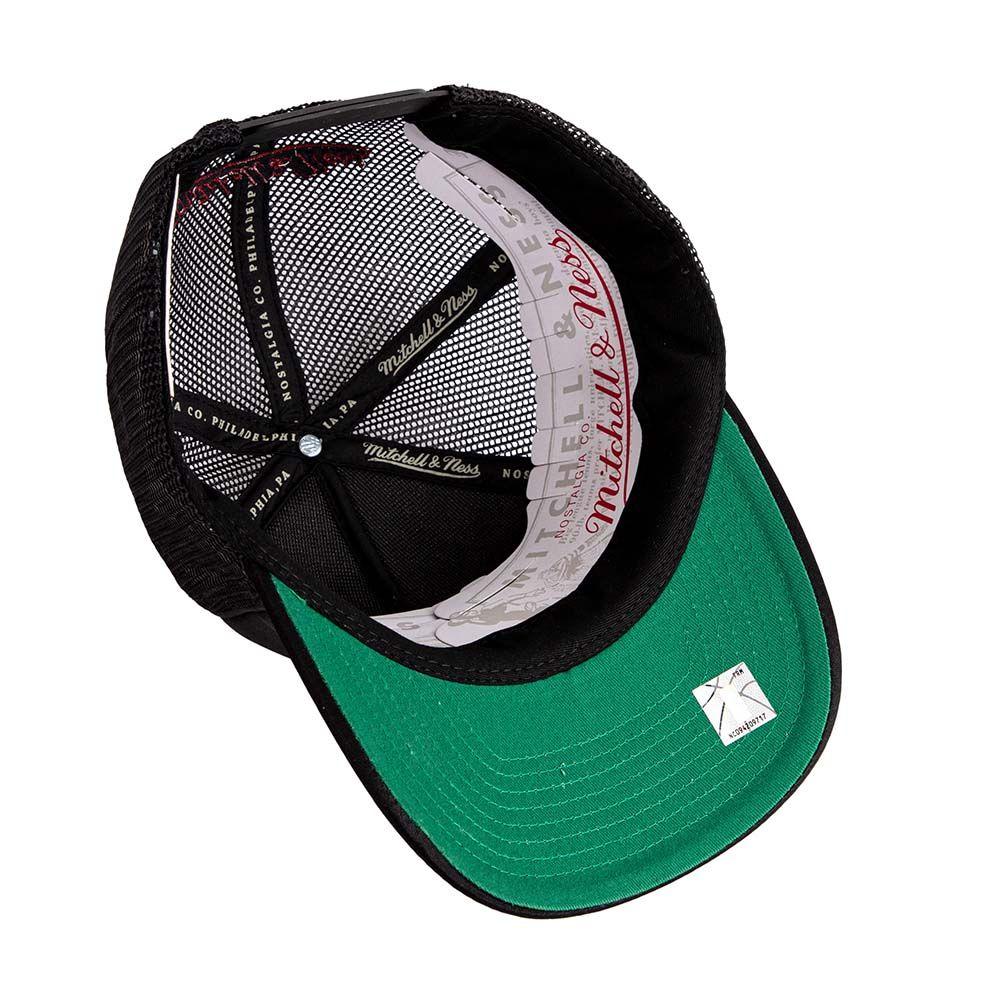 Jockey Gorro Trucker Nba Miami Heat Negro Mitchell And Ness-5