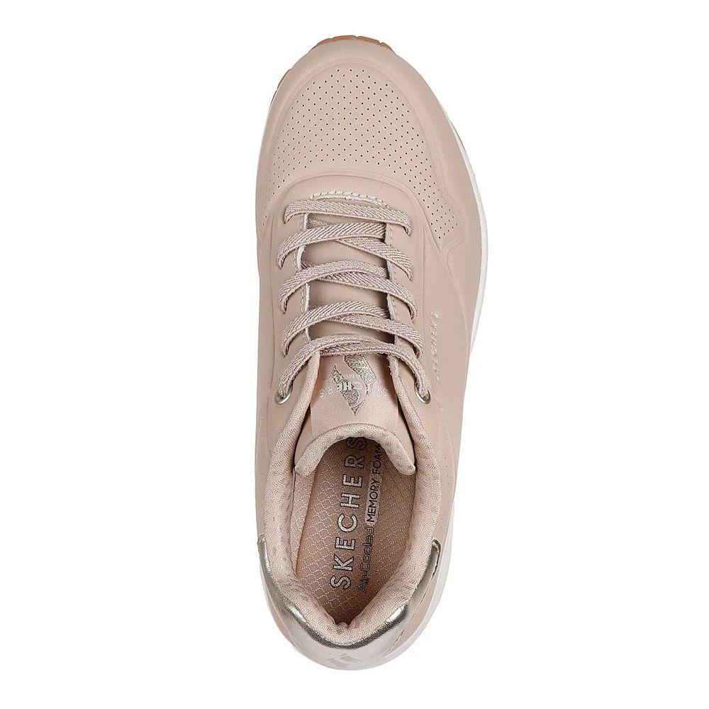 Zapatillas Urbanas Skechers Mujer Uno - Shimmer Away 155196-NUDE-2