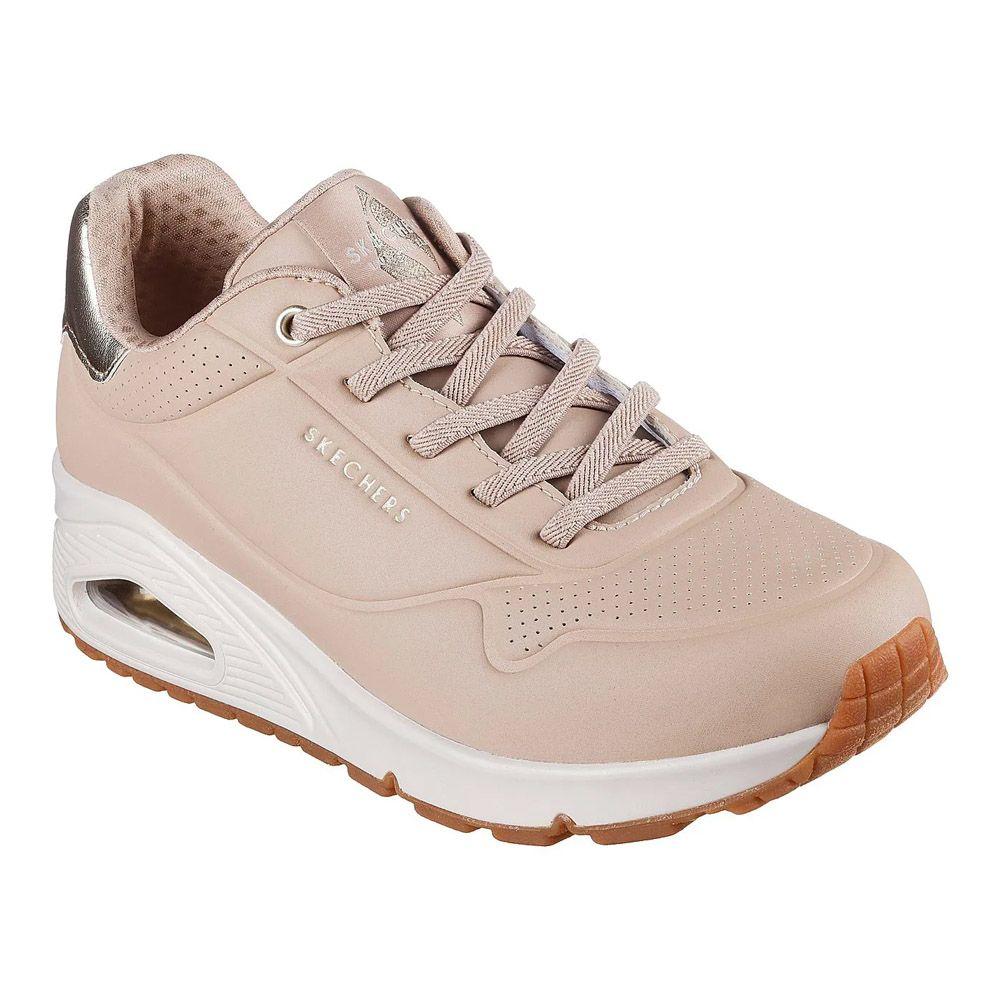 Zapatillas Urbanas Skechers Mujer Uno - Shimmer Away 155196-NUDE-4