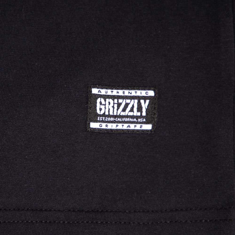 Polera Hombre Grizzly Griptape Og Bear Negro-2