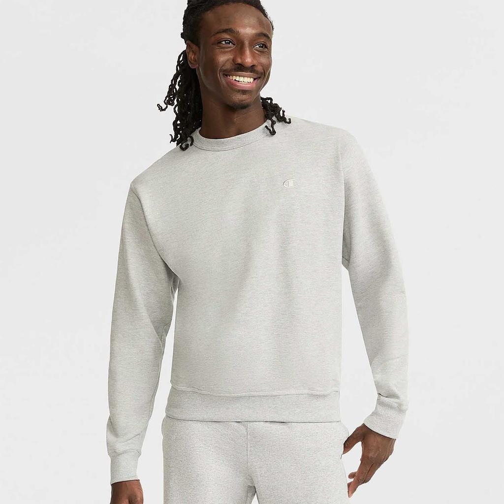Poleron Hombre Champion Crew Fleece Gris Claro-0