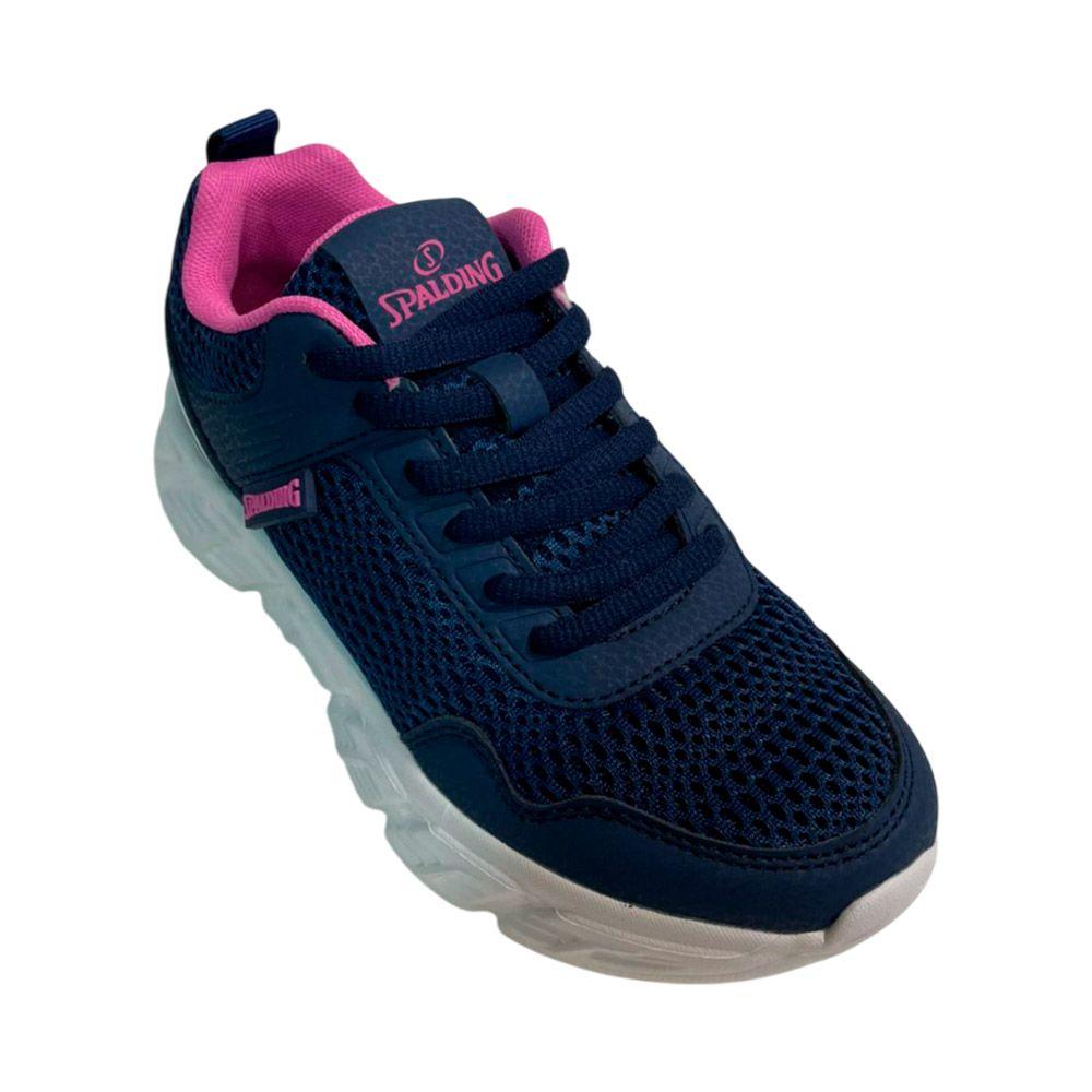 Zapatilla Niñas Spalding Azul Fucsia-3