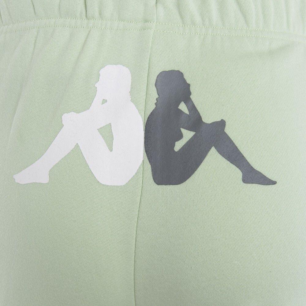 Pantalones de Mujer Kappa Big Logo Menta-2