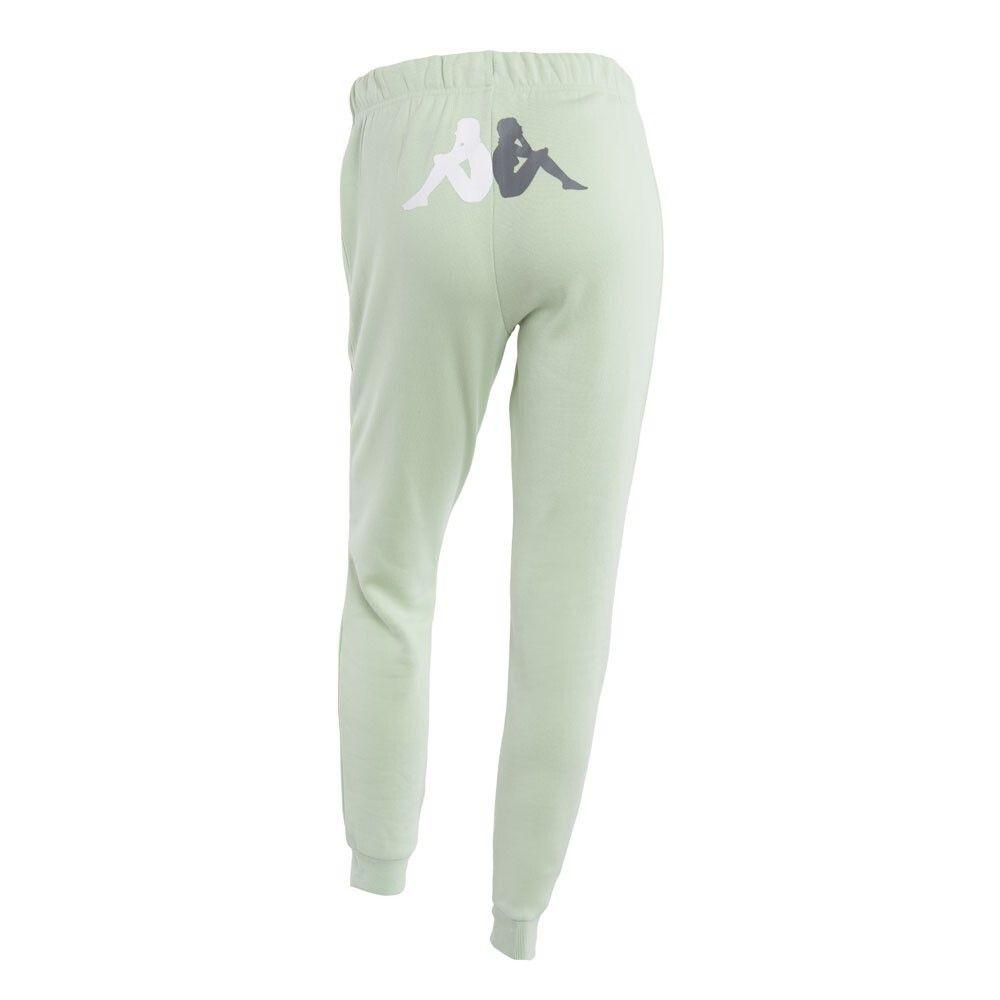 Pantalones de Mujer Kappa Big Logo Menta-3