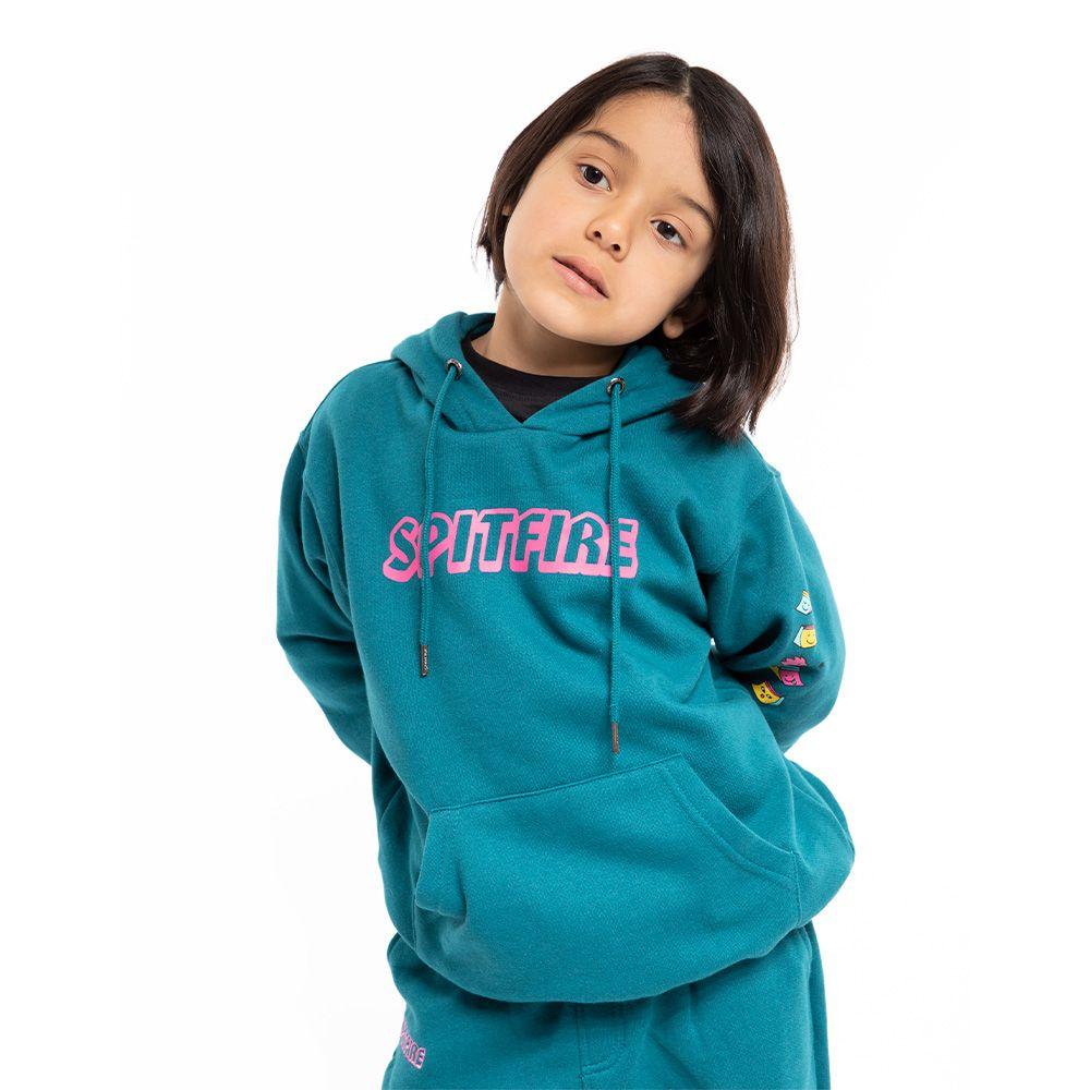 Polerón Capucha Skate Like A Girl Turquesa Spitfire-1