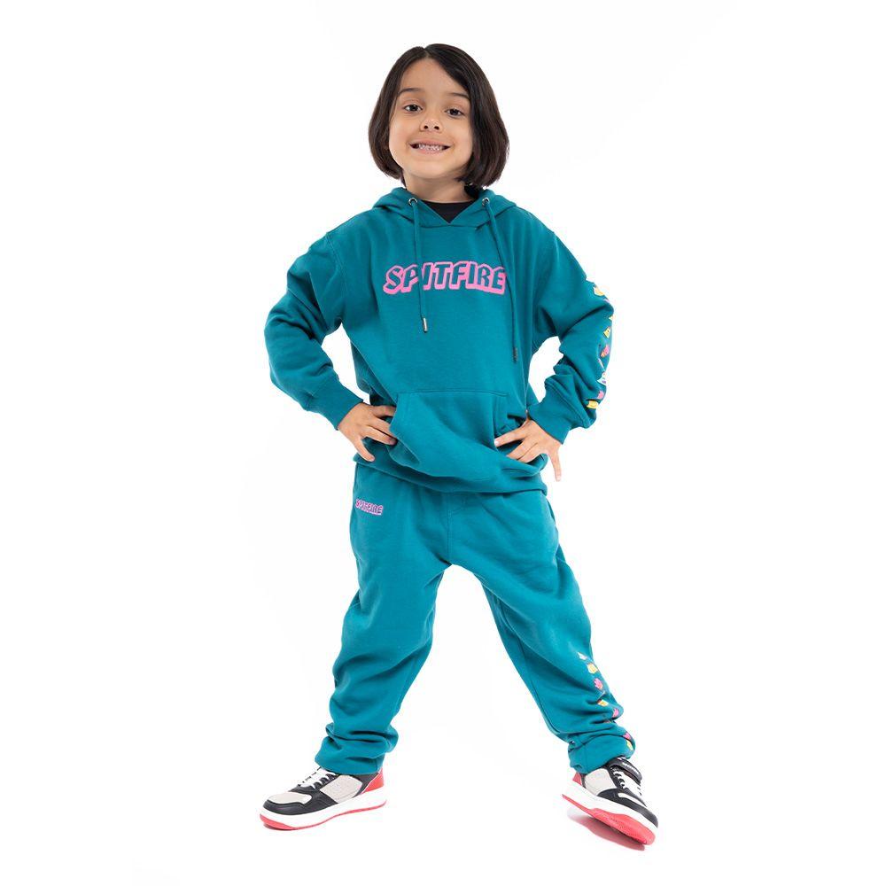 Polerón Capucha Skate Like A Girl Turquesa Spitfire-2