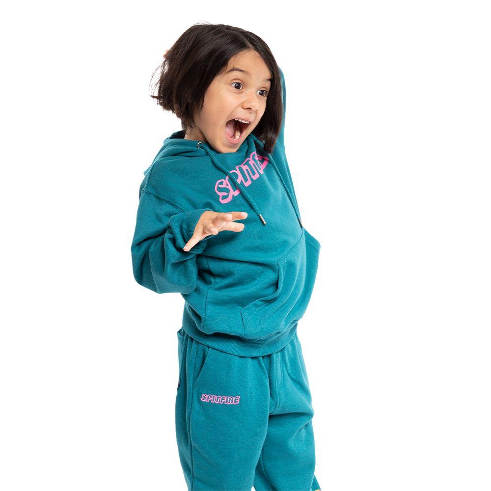 Polerón Capucha Skate Like A Girl Turquesa Spitfire-3