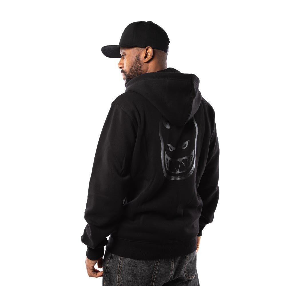 Polerón Full Zipper Hombre Spitfire Grip State Negro-3