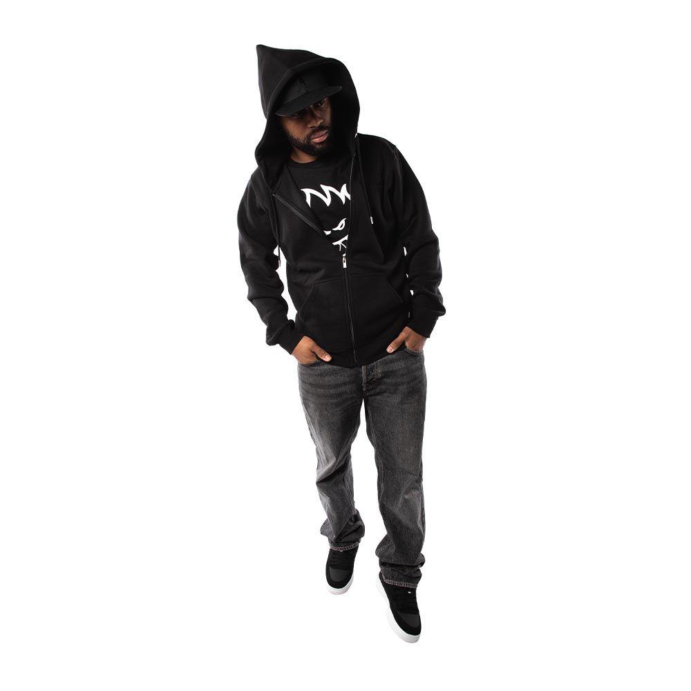 Polerón Full Zipper Hombre Spitfire Grip State Negro-4