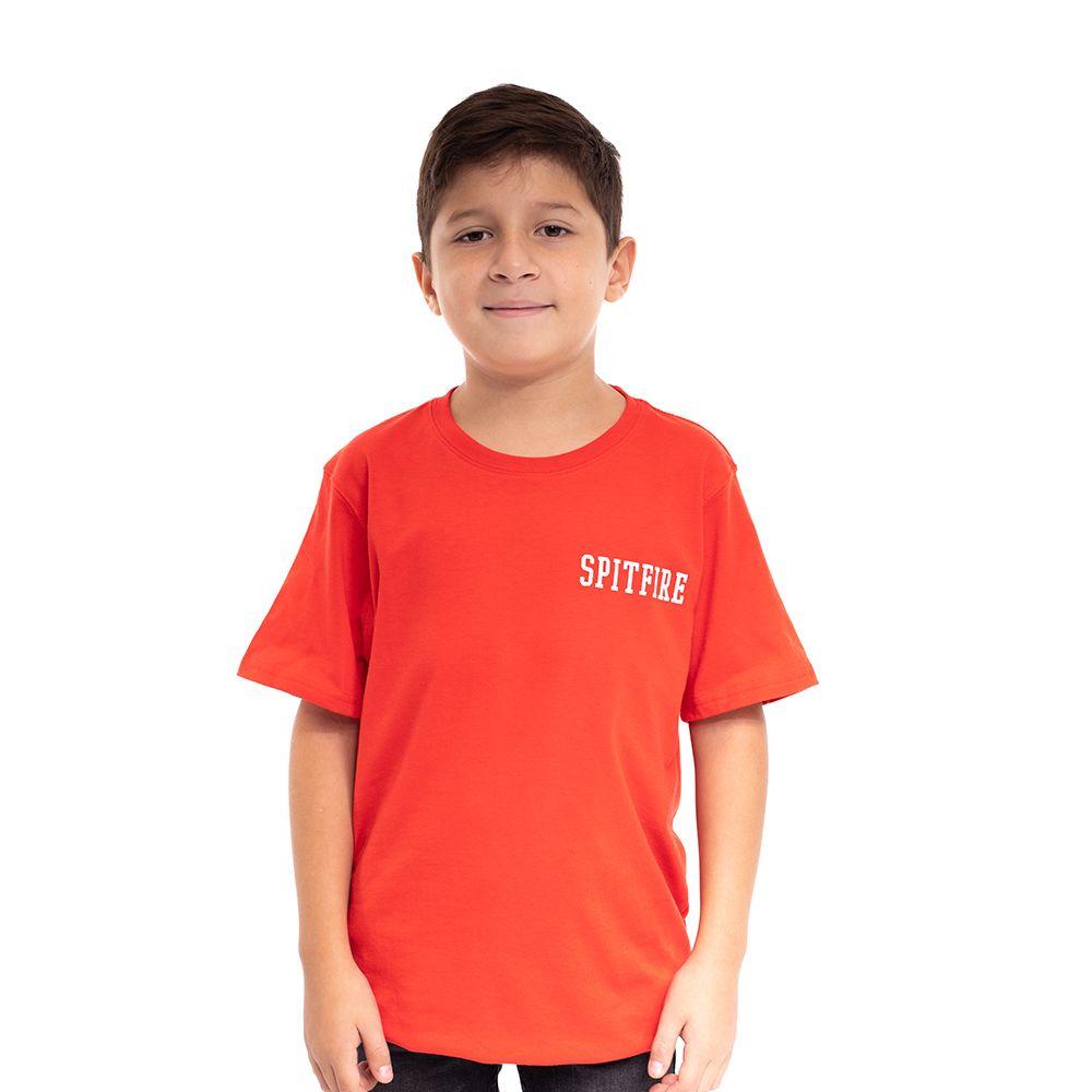 Polera Niño Ride The Fire Rojo Spitfire-4