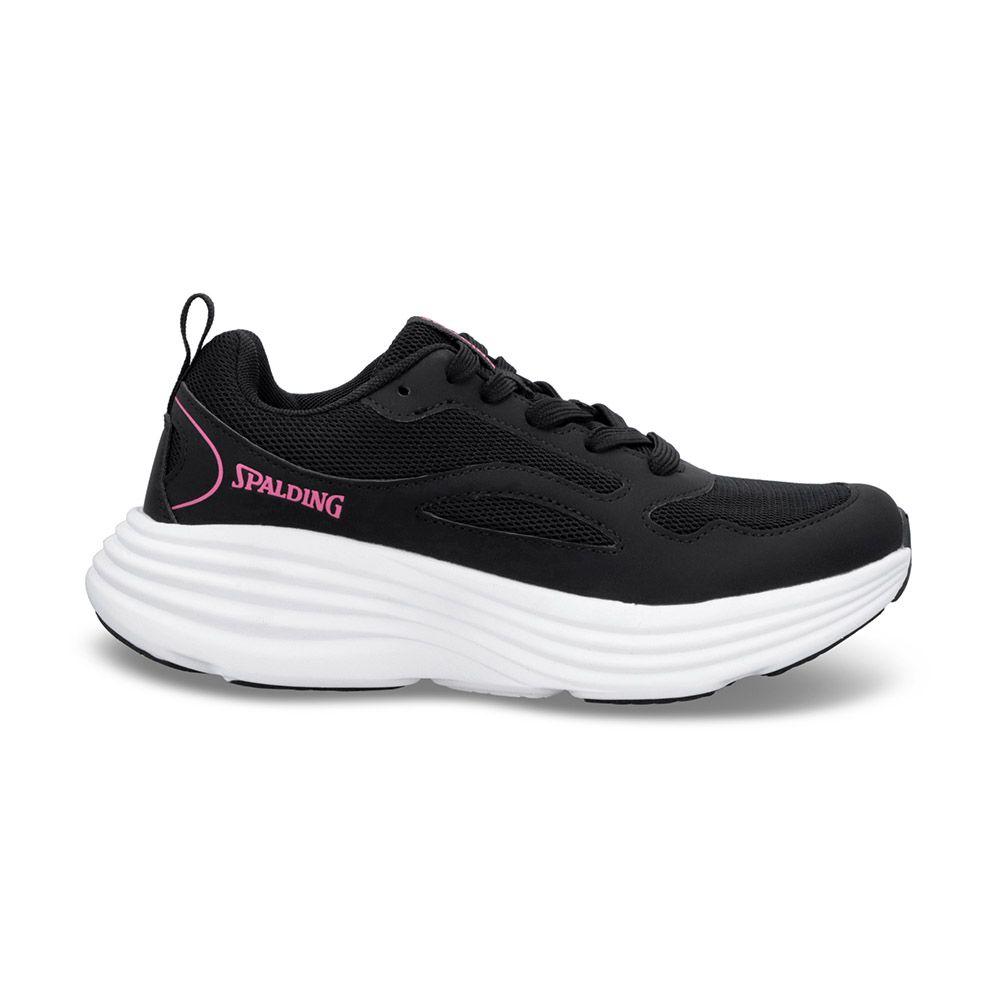 Zapatilla Mujer Spalding Fitness Superset Negro Rosa-0