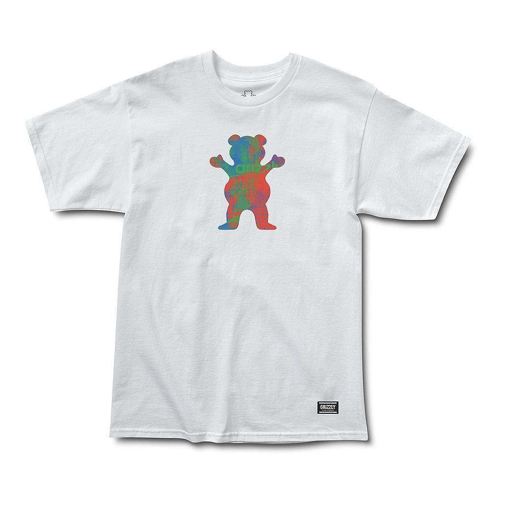 Polera Hombre Grizzly Griptape Earth Strong White-0