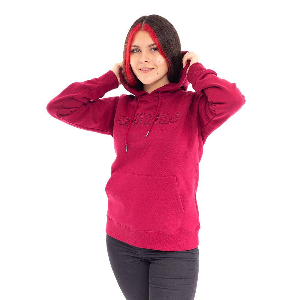 Polerón Hoodie Mujer Spitfire Burdeo-3
