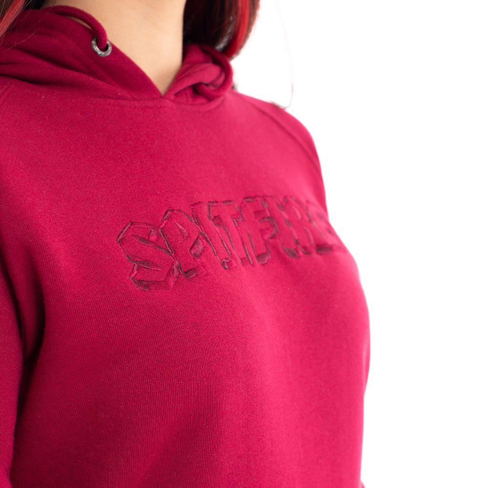 Polerón Hoodie Mujer Spitfire Burdeo-5