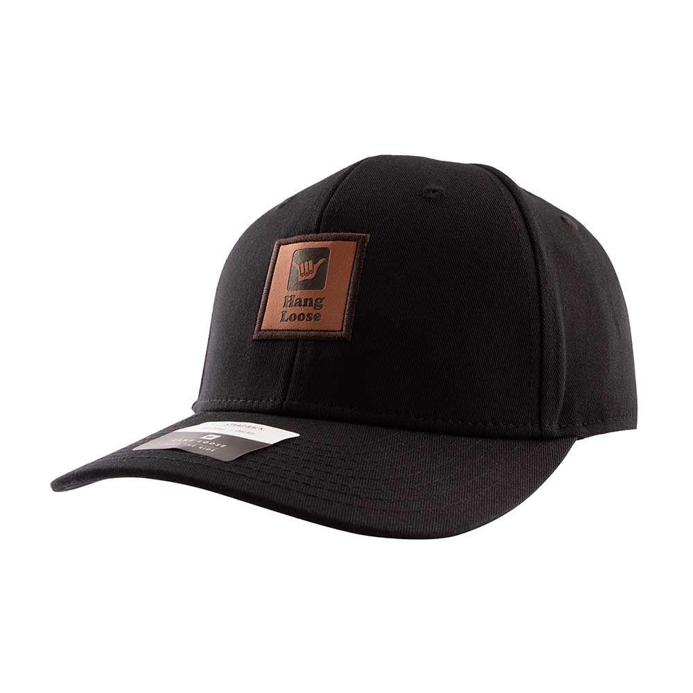 Jockey Gorro Hombre Curvo Negro Hang Loose-2